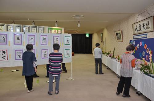 会員の力作が展示されている会場